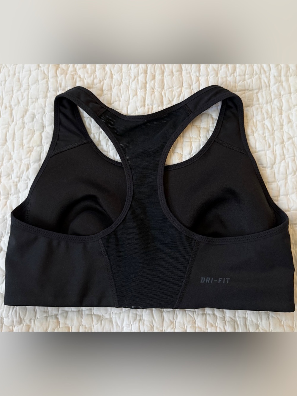Nike Black Racerback Medium-Impact Sports Bra - Picture 4 of 6